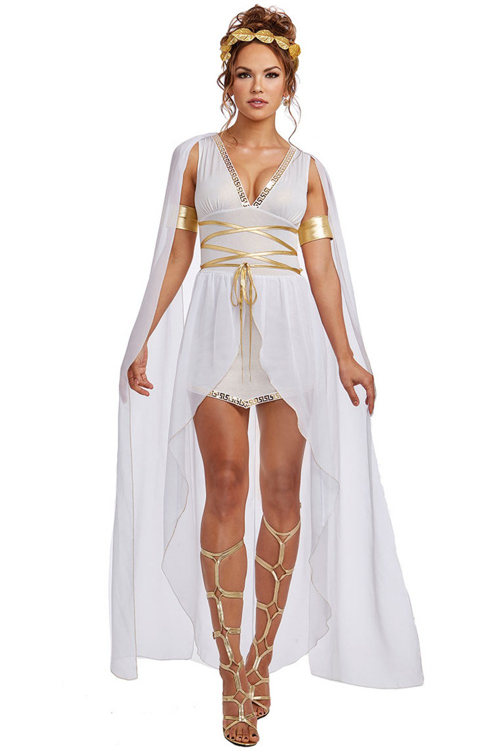 Greek Goddess Halloween Costume Dress for Women