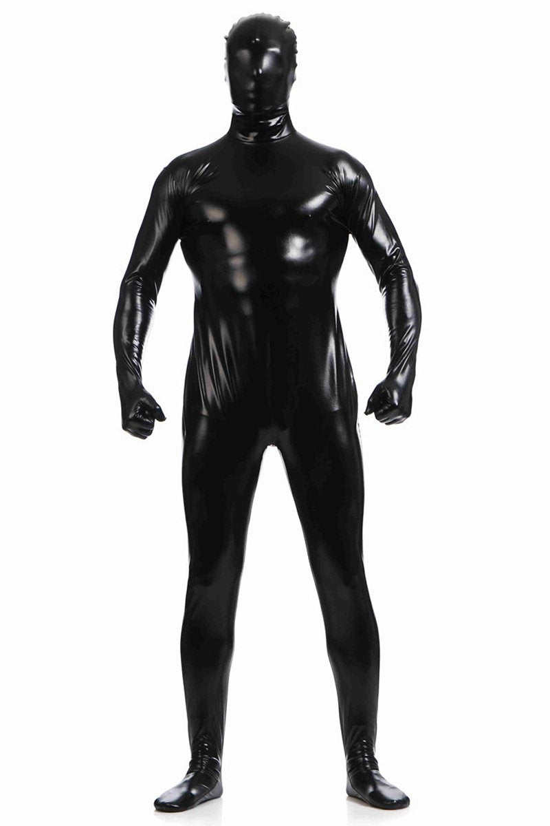 Men's Fully-Enclosed Jumpsuit Gummed Zentai Catsuits