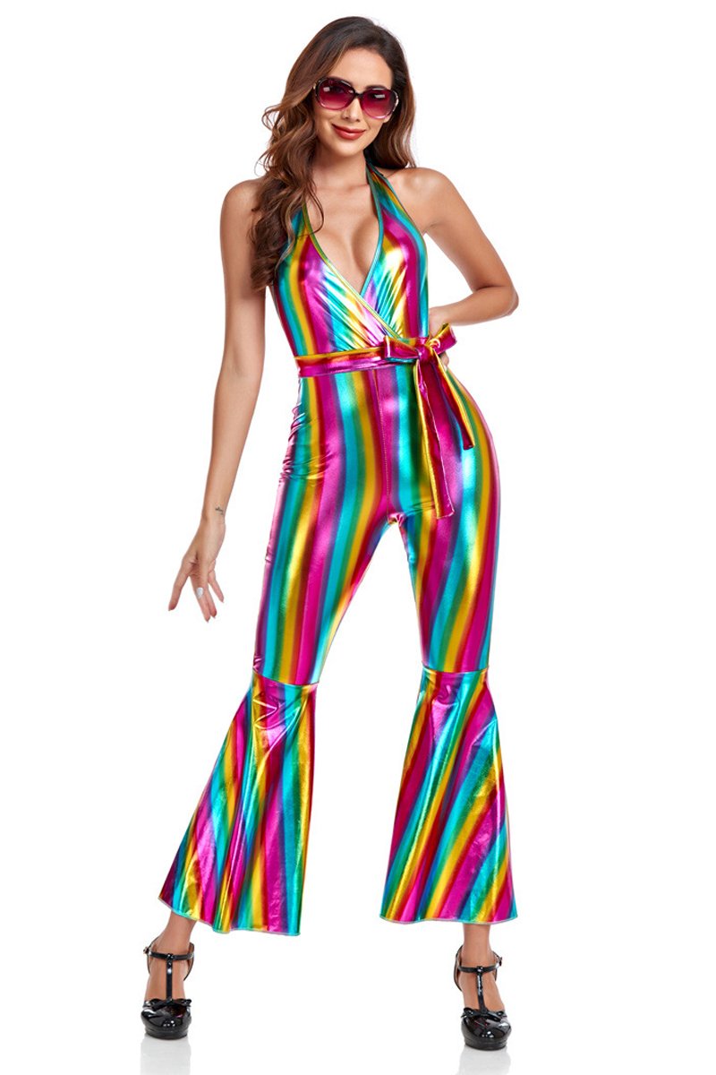 70s Hippie Jumpsuit Character Costumes For Women