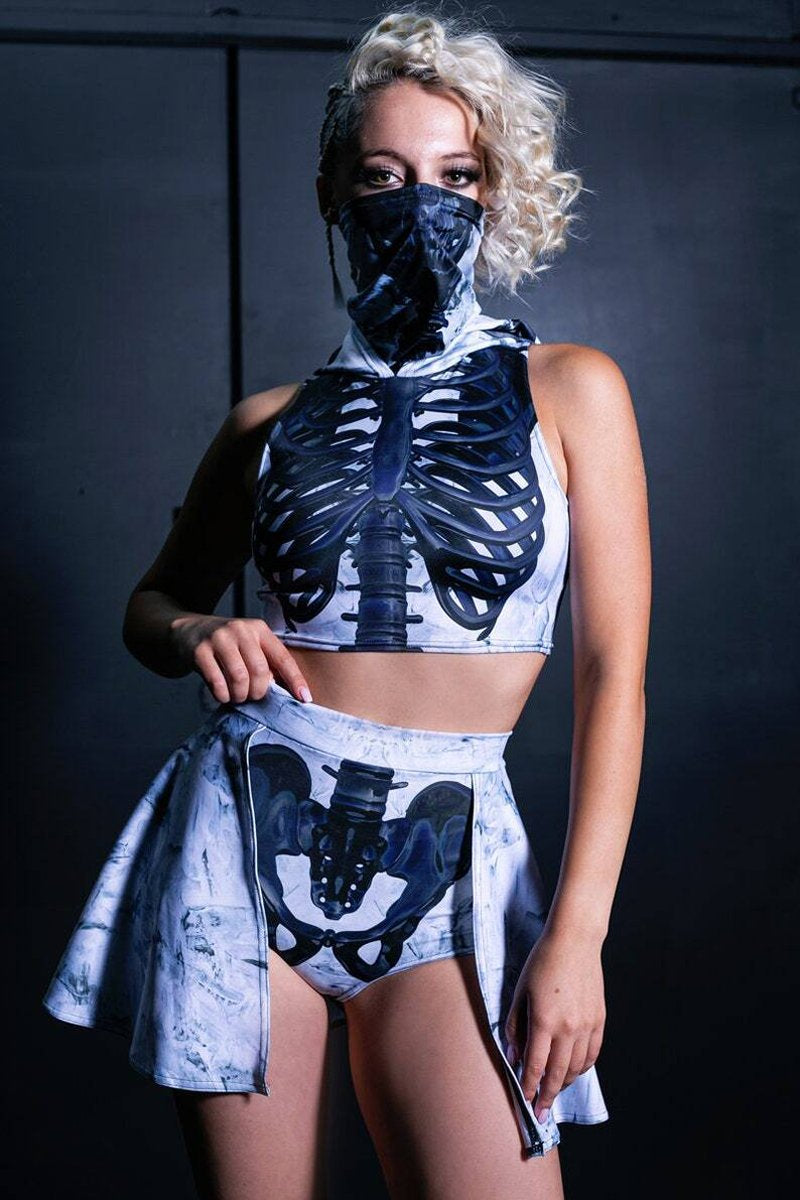 Shine-In-The-Dark Skeleton Halloween Costume