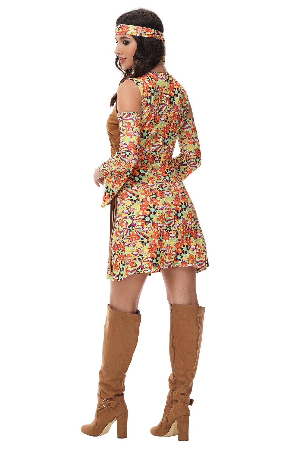 Pure Hippie Costume Classic Retro Style Dress for Women