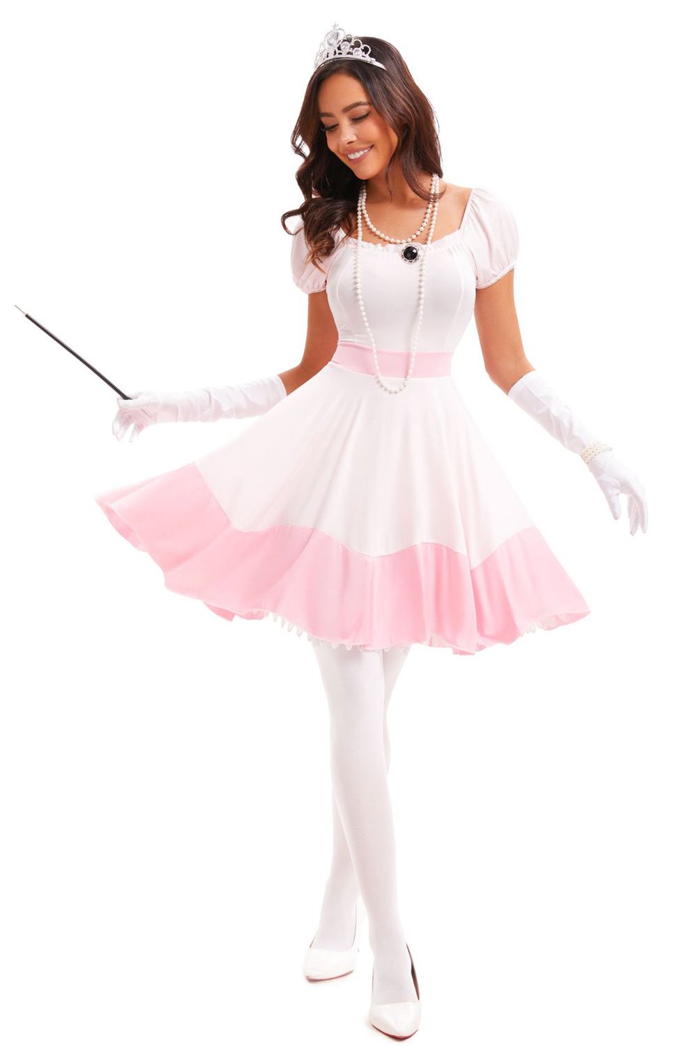 Peach Princess Costume Snow White Halloween