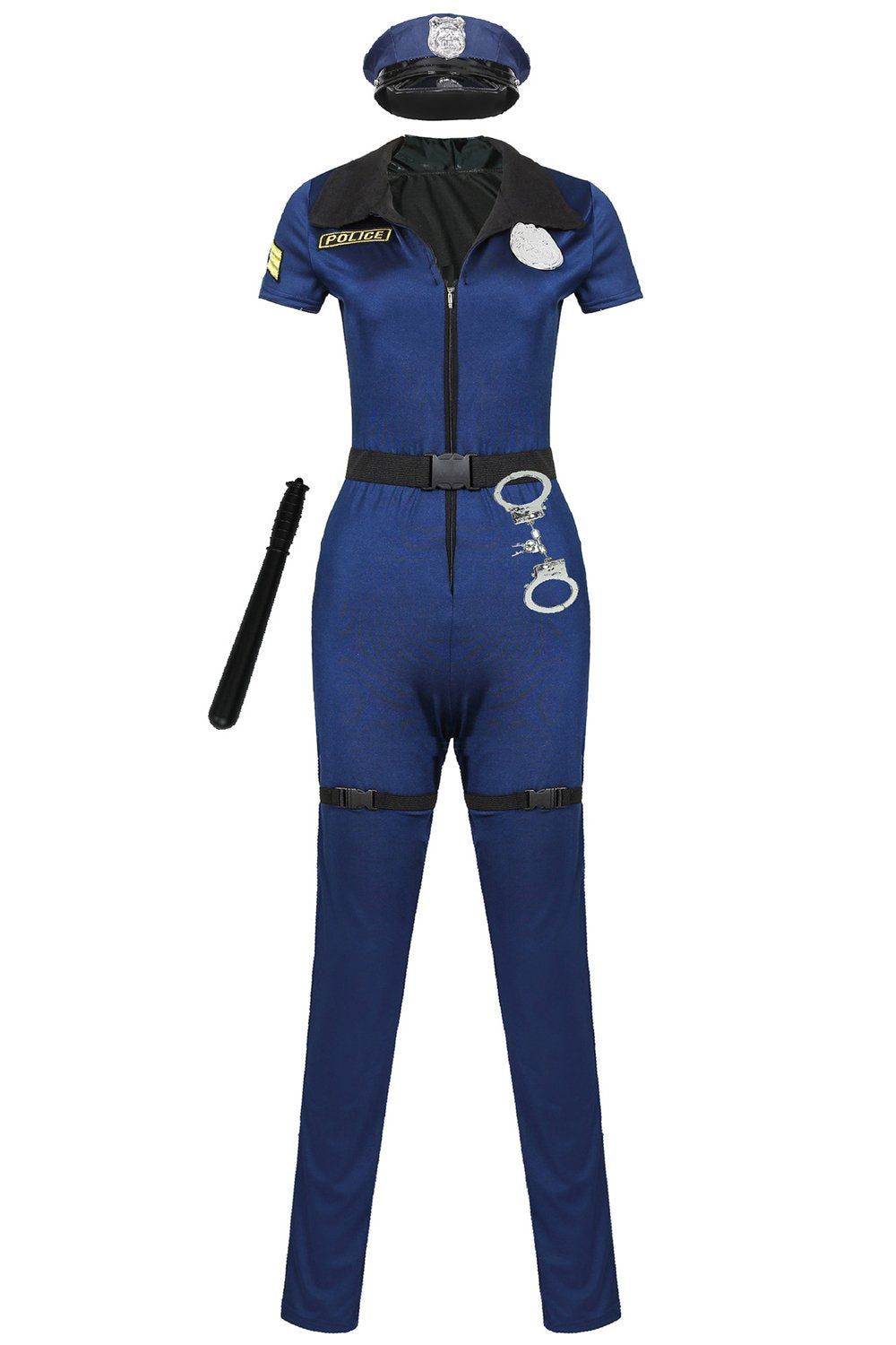 Women Cop Police Costume With Hat Halloween M to XL