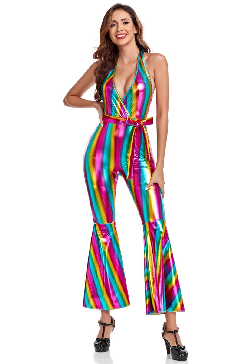 70s Hippie Jumpsuit Character Costumes For Women