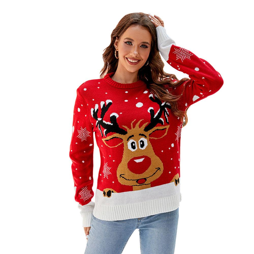Ugly Casual pullover Christmas sweater for women - ciclove