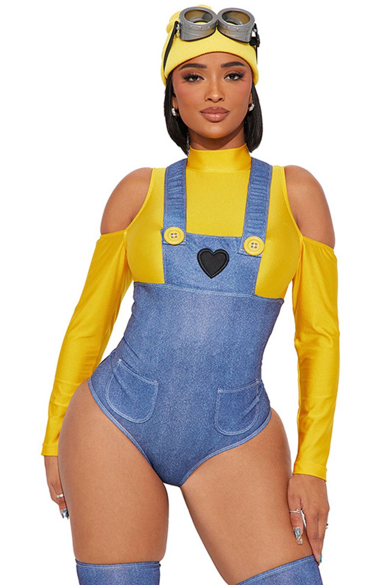 Despicable Me Minions Character Costumes Suit Nightclub For Women