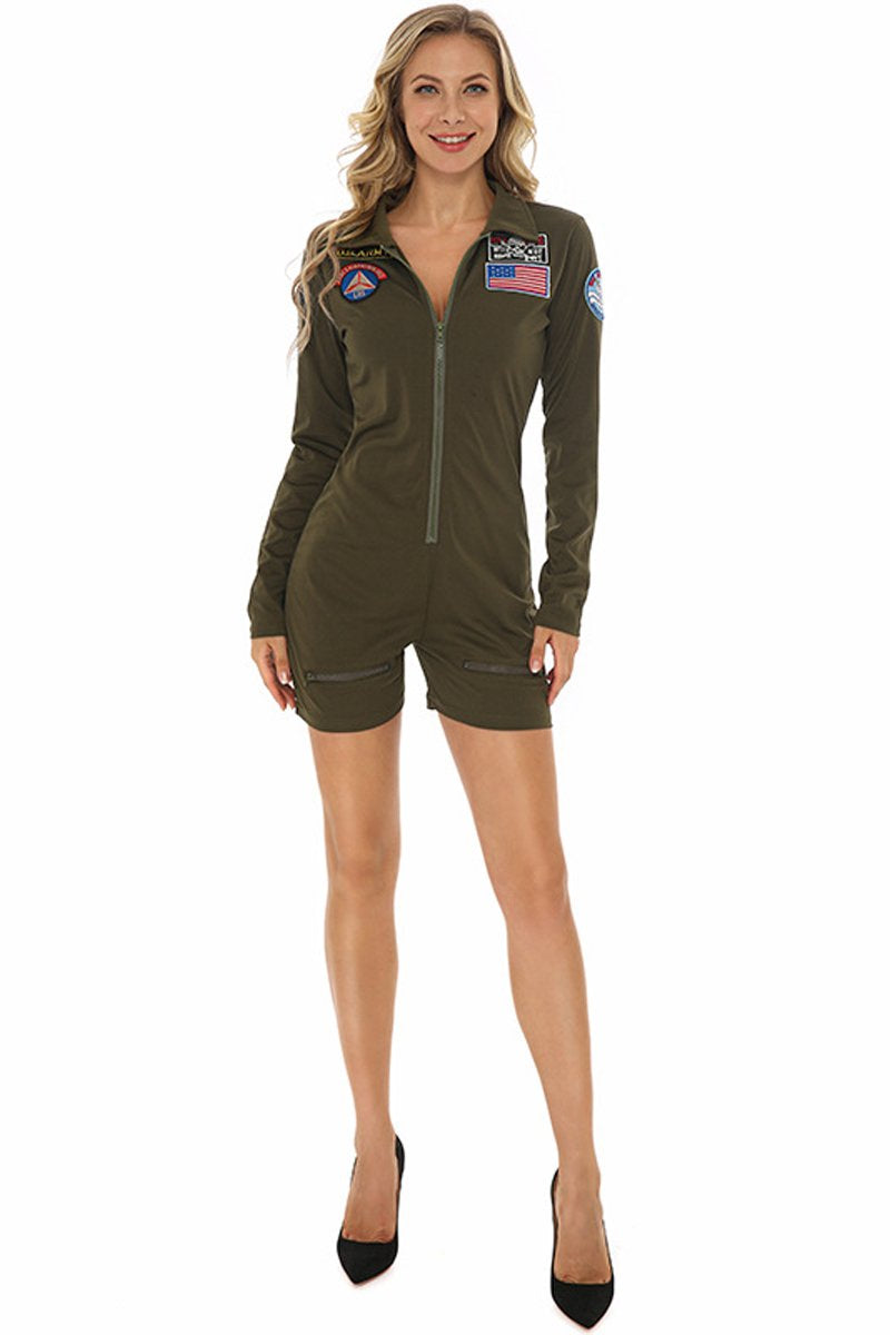 Pilot Character Costumes Jumpsuit For Women