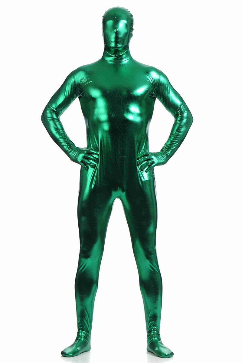 Men's Fully-Enclosed Jumpsuit Gummed Zentai Catsuits