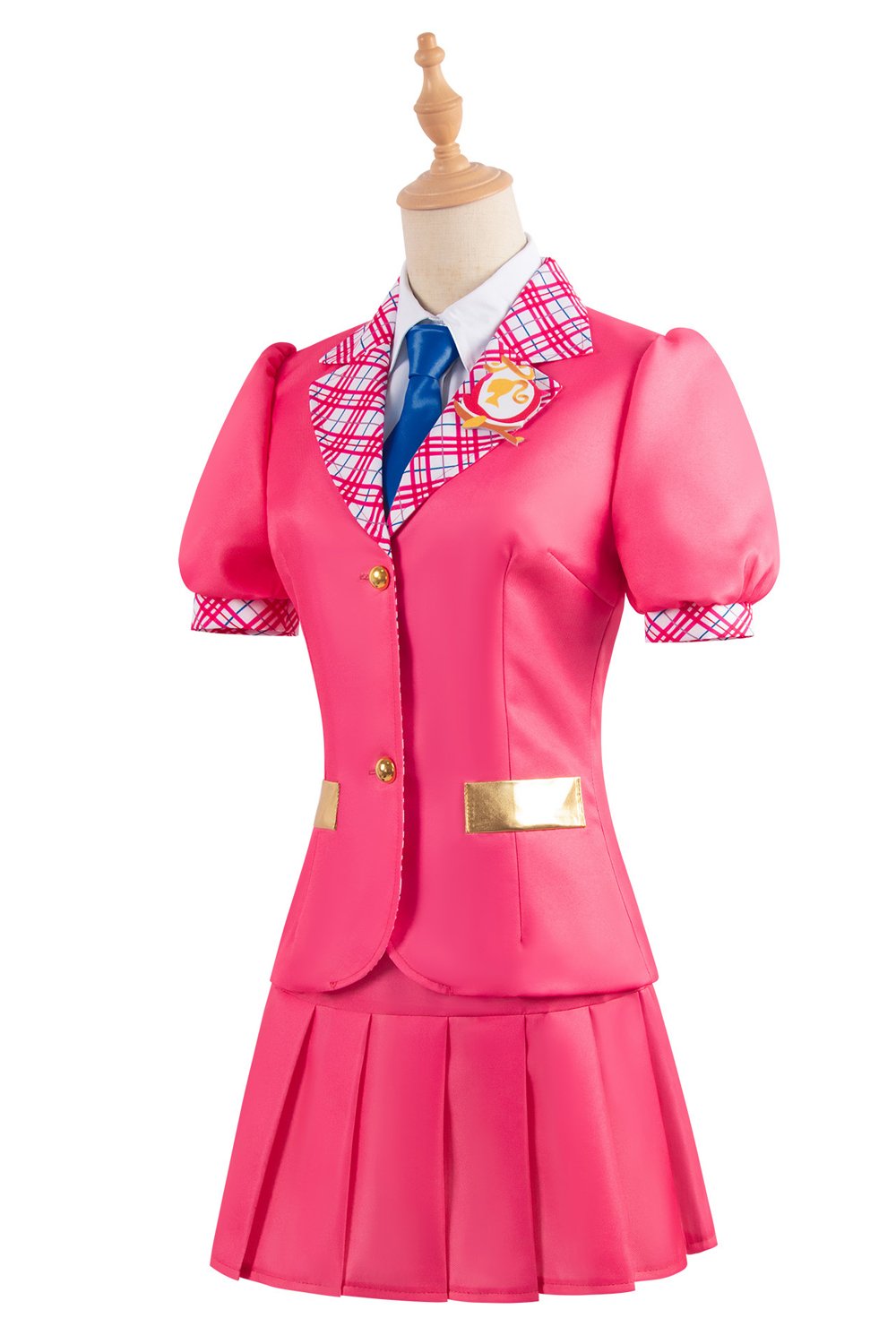 Barbie Doll Pink Schoolgirl Women Sailor Uniform Costume Fancy Dress