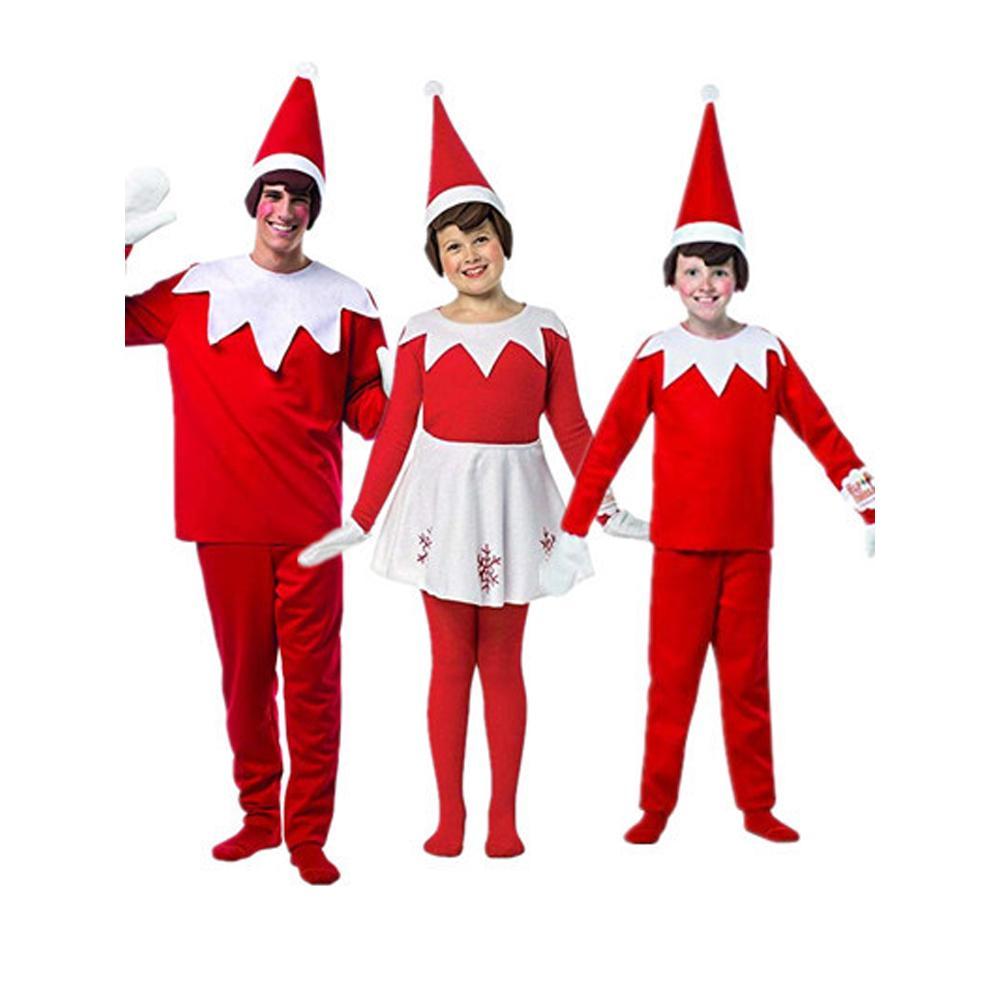 Christmas Costumes for Kids Elf Cosplay Halloween Outfit Party Two Pieces