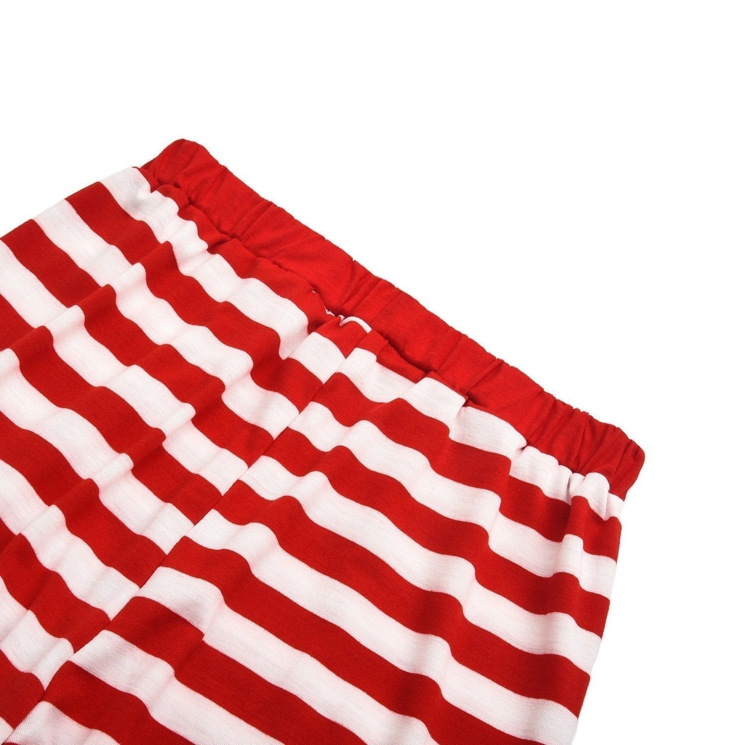 Christmas Family Matching Sleepwear Pajamas Sets Green Top and Red Stripes Pants - ciclove