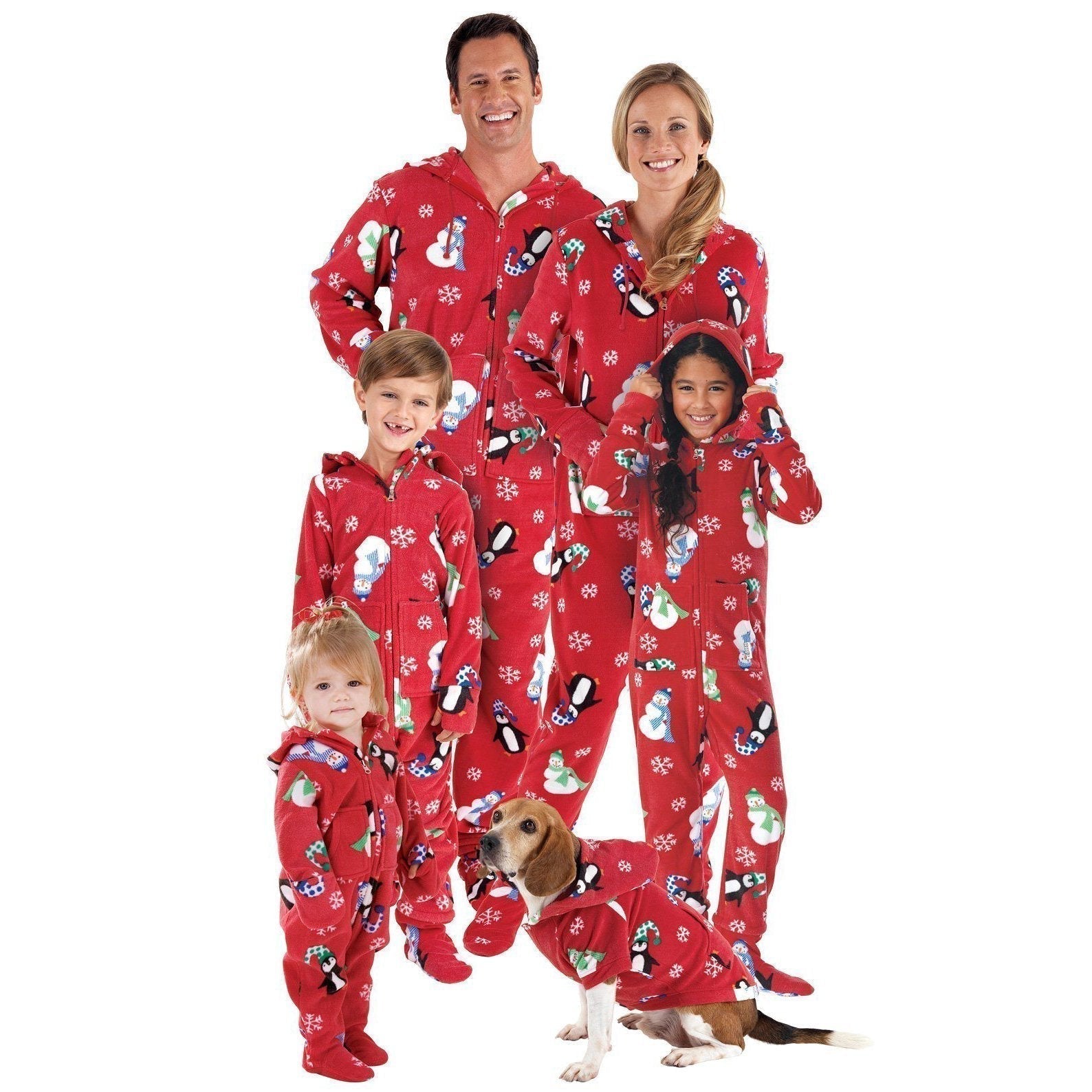 Onesie Outfits Christmas Matching Family Pajamas Hooded Sleepwear - ciclove